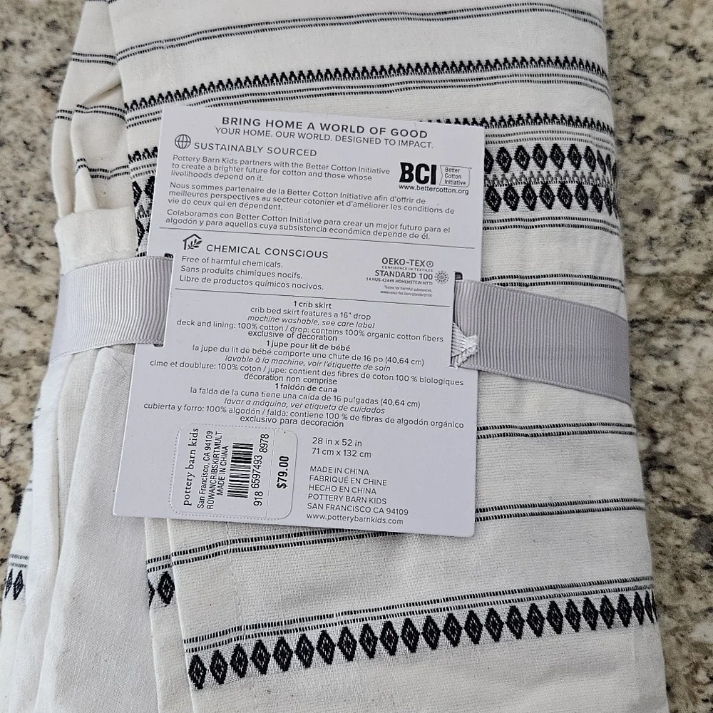 Rowan Crib‎ Skirt